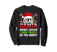 Christmas Dear Santa Before I Explain How Much Do You Know Sweatshirt