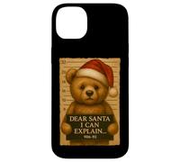 Christmas Dear Santa I Can Explain Funny Cute Teddy Bear Case for iPhone 14 Plus