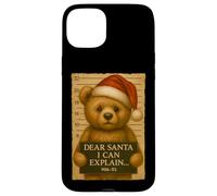 Christmas Dear Santa I Can Explain Funny Cute Teddy Bear Case for iPhone 15 Plus