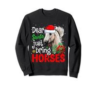 Christmas Dear Santa Just Bring Horses Lover Xmas Santa Hat Sweatshirt