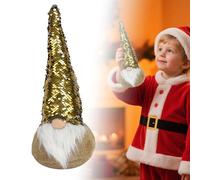 Christmas Decirations Christmas Decorations Ornaments Dolls Gold Sequin Gnome for Home Fabric No Face Doll Figurine Holiday Centerpiece,
