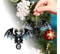 Christmas Decor Exquisite Acrylic Flat Pendant Feilong Pendant Is Small Exquisite Fashionable And Unique. Keychain Is To Decorate The In Automobile Interior.