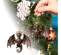 Christmas Decor Exquisite Acrylic Flat Pendant Feilong Pendant Is Small Exquisite Fashionable And Unique. Keychain Is To Decorate The In Automobile Interior.