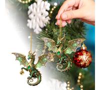 Christmas Decor Exquisite Acrylic Flat Pendant Feilong Pendant Is Small Exquisite Fashionable And Unique. Keychain Is To Decorate The In Automobile Interior.