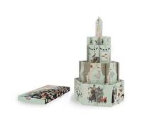 Christmas Decor, Punch-Out Buildable Artboard Pieces, Edward Gorey Art, Holiday Family Activity