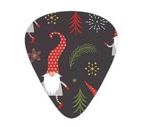 Christmas decorate Print Guitar Picks, 12 Pcs Guitar Plectrums Celluloid Pick Classical Triangle Picks for Acoustic, Electric, Bass Guitar including 0.46mm 0.71mm 0.96mm