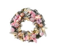 Christmas Decoration - 12 Inch Lighted PVC Christmas Garland - Elegant Illuminated Design for the Wall, Kitchen or Mantle, Perfect Festive Indoor and Outdoor Decoration for