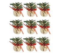 Christmas Decoration Bells, Seasonal Christmas Wreath Ornaments with Bows, Decorations for the Christmas Tree, for Home, Office, Living Room, Balcony, Front Door, Patio, Farmhouse, Apartment