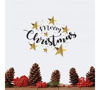 Christmas Decoration Christmas Hanging Ornaments Gifts Merry Christmas Wall Decals Christmas Tree Truck Wall Stickers Dining Room Kitchen Door Window Glass Decoration for Holiday Home Party