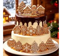 Christmas Decoration Craft Ideas Cake Figures for Merry Christmas | Christmas gingerbread man as cake figures for Merry Christmas, baby showers, birthday parties