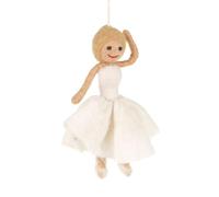 Christmas Decoration, Felt Ballerina Bauble, Eco-Friendly Christmas Tree Bauble, Wool Ballet Dancer Xmas Tree Decoration, Felt Bauble, Hanging Felt Ballerina Ornament, Handmade Wool Ballerina