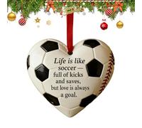 Christmas Decoration for Tree - 2D Acrylic Pendant | Heart-Shaped Ball Christmas Tree Decoration | for Valentine's Day Wedding Window Winter Holiday Home