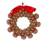 Christmas Decoration, Gingerbread Man Bauble, Gingerbread Man Biscuit Wreath Bauble, Xmas Decoration Bauble, Gingerbread Man Wreath Bauble, Christmas Tree Bauble