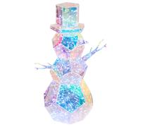 Beliani Christmas Decoration LED ARCTICA Snowman 43 cm Multicolour