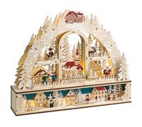 Beliani Christmas Decoration Led Norsjo 36 Cm Light Brown