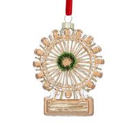 Christmas Decoration, Novelty Bauble, Mini Glass London Eye Bauble, Fun Christmas Tree Hanging Decoration, Quirky Xmas Tree Ornament, Stocking Filler, London Memorabilia, Travel Gift