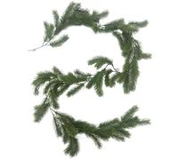 Christmas Decoration Pine Garlands - Green Christmas Garland | Evergreen Garland Decoration Realistic And Versatile Christmas Stair Railing Shelf Decoration Ornament