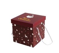 Christmas Decoration Promotion 2pc Box Large Candy Handheld Gift Box Empty Box Christmas Packaging Box Gift Box for Festival Home Decorations
