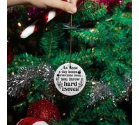 Christmas Decoration Sale Clearance Negative Patience Christmas Ornaments Funny Round Christmas Ornaments for Xmas Party Home Decor