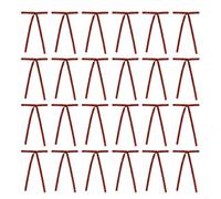 Christmas Decoration Set with 24 Velvet Ribbon Bows, Designed for Tree and Wreath Use, Featuring Tie Loops for Easy Application (Red)