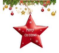 Christmas Decoration Snowflakes, Christmas Snowflake for Tree - Round Star Rustproof Craft Pendant Decoration for Home Windows Doors Garden Christmas Walls as well as for Indoor and Outdoor Use