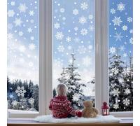 Christmas Decoration Window Decals 3PC 4PC 5PC 6PC 9PC Set with Double Sided Printing Electrostatic Adsorption PVC Waterproof for Home Shops Cafes and Schools (5pc E)