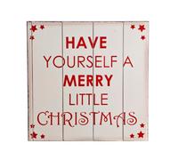 Christmas Decoration - Wooden Wall Art Have Yourself A Merry Little Christmas