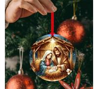 Christmas Decoration Xmas Ornaments Nativity Scene Decoration Wooden Christmas Tree Car Decoration Sacred Religious Gifts Nativity Scene Christmas Decoration Gifts