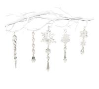 Christmas Decorations 10 Snowflake Beads String Decoration For Tree Christmas Tree Decorations Shimmering Home Decor, Like A Fairy'S Magic, Brightens Up Your Every Day!(Pink)