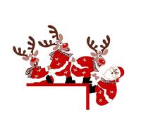 Christmas Decorations 1PC Christmas Santa Clau Door Corner Decoration DIY Stitching Home Homes Funny On My Door Corner Movie On My So(B,One Size)