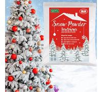 Christmas Decorations, 2 lbs Snow Flocking Powder, Self-Adhesive Snow Flock for Christmas Tree Decor, Fake White Snow Flock for Winter Xmas Holiday Artificial Tree Wreath Garland Crafts Home Display