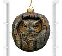 Christmas Decorations, 2D Acrylic Rustic Home Decoration - Decorative Pendants Christmas Tree Flat - for Living Room, Fireplace, Entrance, Shelf, Porch, Office, Party, Holiday, Family, Friends