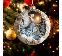 Christmas Decorations 2D Angel Bauble 8cm Hope Tree Hanging Ornament Home