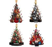 Christmas Decorations, 4Pcs Guitar Christmas Tree Ornaments, 2D Acrylic Music Theme Holiday Decor, Xmas Guitar Gifts for Guitarist, Musical Instruments Christmas Ornaments for the Home