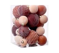 Christmas Decorations A - 35 Pieces Shatterproof Party Supplies | Christmas Tree Decoration - for Wall Window Door Living Room Bedroom Indoor Outdoor Shelf Kitchen Holiday