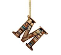 Christmas Decorations Acrylic Fun Books Tree Ornaments Novelty Baubles for Xmas Crafting Supplies Personalised Hanging Classroom Library Window Living Room Pendant Gift