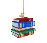 Christmas Decorations Acrylic Fun Books Tree Ornaments Novelty Baubles for Xmas Crafting Supplies Personalised Hanging Classroom Library Window Living Room Pendant Gift