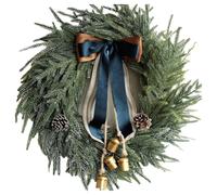 Christmas Decorations - Bow Country Pine Cone Door Ornaments