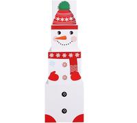Christmas Decorations Box 36.6" Height Stackable Box Christmas Boxes Cute Snowman Pattern Paper Decorative Boxes for Presents Tree, Style 1