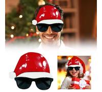 Christmas Decorations Christmas Adult Party Glasses Decoration Photo Props Spectacle Frame (A, 26x16)