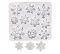 Christmas Decorations, Christmas Hanging Decoration Christmas Baking DIY Snowflake Fondant Chocolate Cake Decoration Tools Kitchen Baking Tools Merry Christmas Decoration