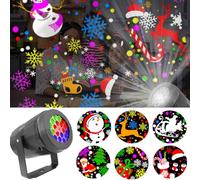 Christmas Decorations, Christmas Lights Outdoor, 16 Patterns Christmas Projection Lamp, Permanent Christmas Lights for Indoor Festivity Party Wedding Garden Patio. (5 Pack,16 Patterns)