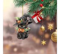 Christmas Decorations Christmas Ornaments Xmas Gifts Halloween Cats Acrylic Material Flat Car Hanger Backpack Accessories Christmas Decoration Indoor Home Decor Merry Christmas Decoration