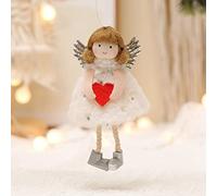 Christmas Decorations Christmas Ornaments Xmas Gifts Lace Gauze Dress Princess Girl Pendant Cute Angel Doll Home Decoration Hanging Ornaments for Xmas Tree Holiday Party Festive