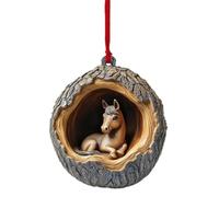Christmas Decorations, Christmas Tree Decorations Animal Indoor Baubles Rustic Ornaments Xmas Tree Decor Woodland Classic Decoration Festive Decor