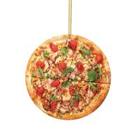 Christmas Decorations Christmas Tree Pizza Pendant Decorations Bedside Car Pendant Decoration Home Cute And Interesting Acrylic Pizza Decoration Picture Hanging Kit Gifts