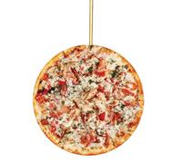Christmas Decorations Christmas Tree Pizza Pendant Decorations Bedside Car Pendant Decoration Home Cute And Interesting Acrylic Pizza Decoration Picture Hanging Kit Gifts