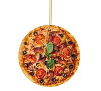 Christmas Decorations Christmas Tree Pizza Pendant Decorations Bedside Car Pendant Decoration Home Cute And Interesting Acrylic Pizza Decoration Picture Hanging Kit Gifts