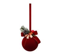 Christmas Decorations, Classic Christmas Ornament with Imitation Snow | Red Hanging Decoration for Parties at Home Shop Window