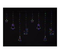 Christmas Decorations Curtain Lights 2x1.2m Star Bell Reindeer 175 LED CL10058